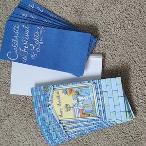 Set of 12 Hanukkah money cards with envelopes